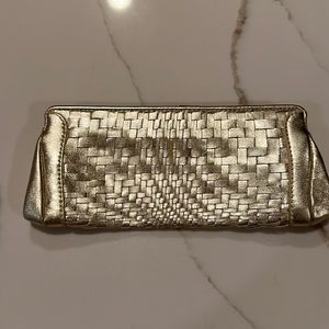 Cole Hana Gold Clutch
